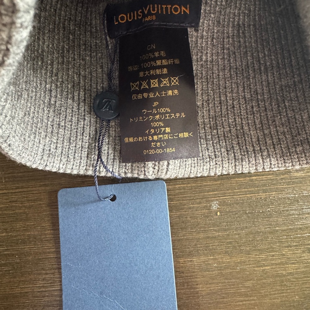 Louis Vuitton Gray Knit Hat - Picture 3 of 6
